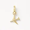 New Airplane Charm Pendant in Gold 18k Fine Gold Plated | Personalisation