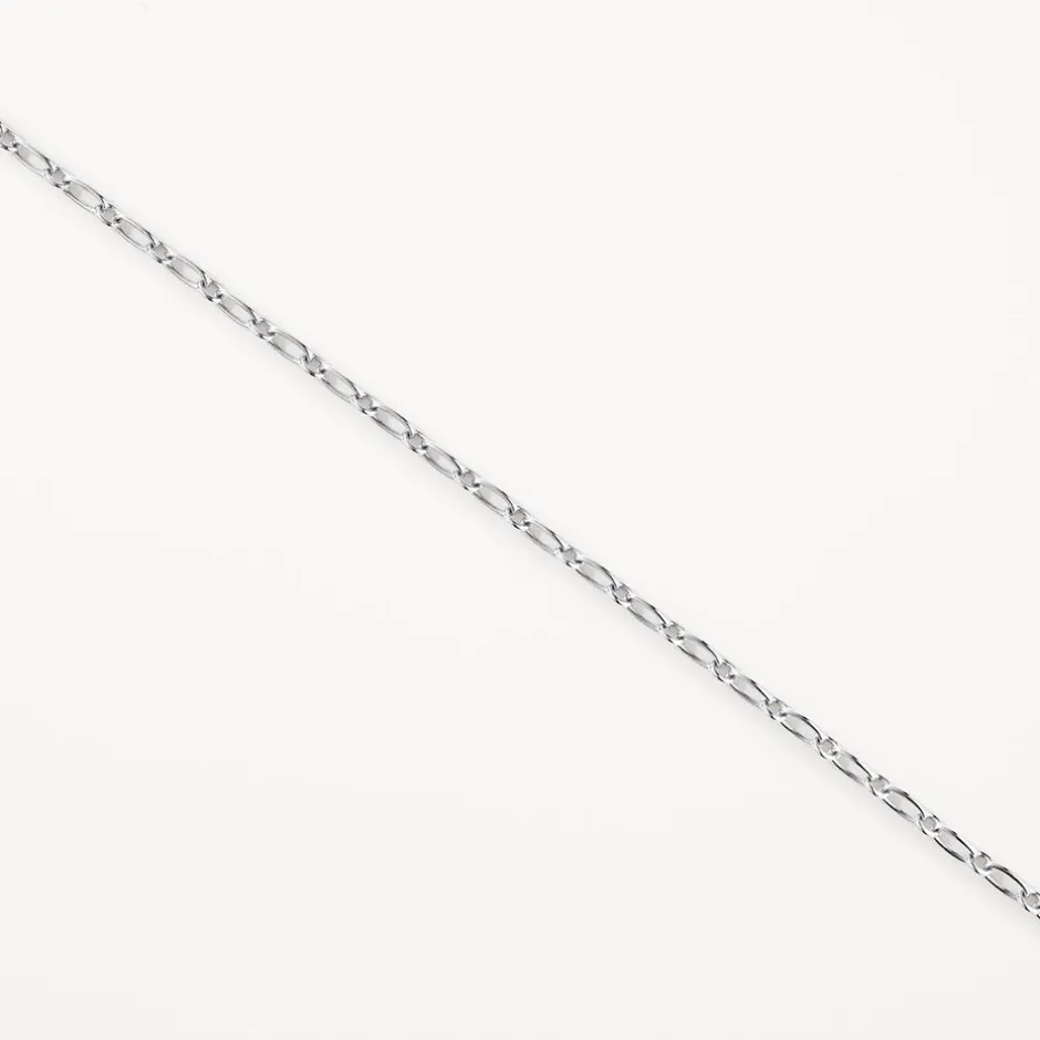 Online Alternating Paperclip Chain Necklace in Silver 925 Sterling Silver | Unisex