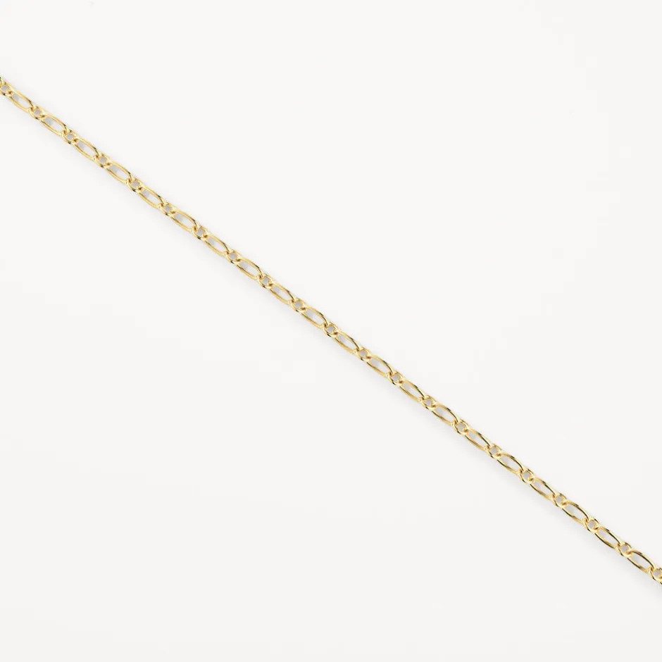 Fashion Alternating Paperclip Chain Necklace in Gold 18k Fine Gold Plated | Necklaces & Pendants
