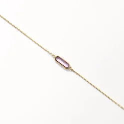 Outlet Amethyst Oval Chain Bracelet in 10k Gold Birthstone Jewellery | Bracelets & Bangles