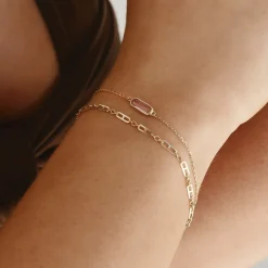 Outlet Amethyst Oval Chain Bracelet in 10k Gold Birthstone Jewellery | Bracelets & Bangles