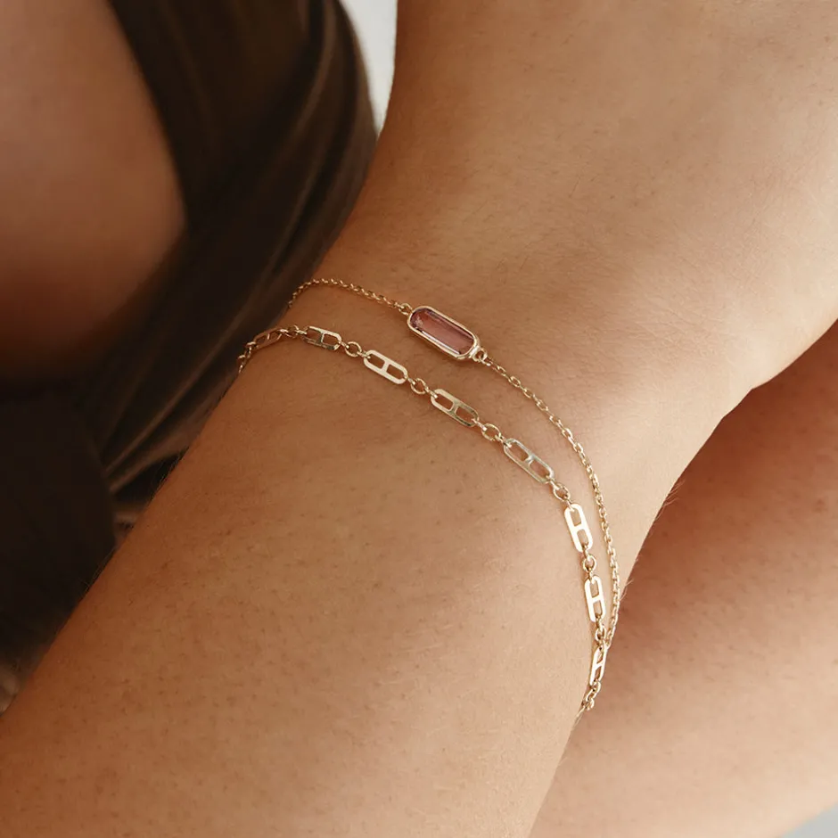 Sale Anchor Paperclip Chain Bracelet in 10k Gold Bracelets & Bangles | Bracelets