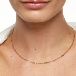 Discount Anchor Paperclip Chain Necklace in 10k Gold Necklaces & Pendants | Chains