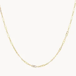 Discount Anchor Paperclip Chain Necklace in 10k Gold Necklaces & Pendants | Chains