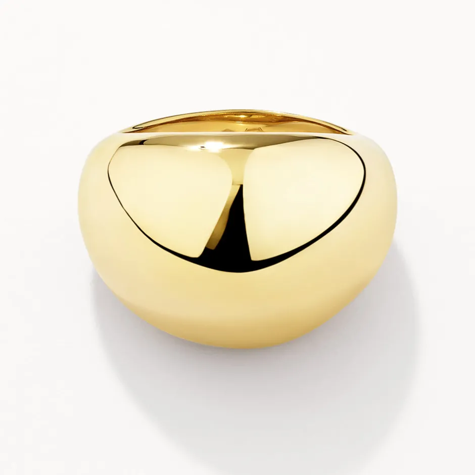 Online Ball Dome Ring in Gold 18k Fine Gold Plated | Rings