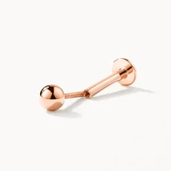 Fashion Ball Helix Single Stud Earring in 10k Rose Gold 10k Rose Gold | 10k Gold