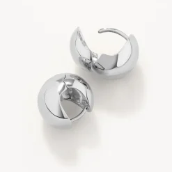 Clearance Ball Huggie Earrings in Silver Bridal Gifts | 925 Sterling Silver