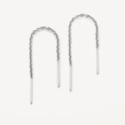 Outlet Bar Threader Earrings in Silver Best Selling Gifts | Gifts For Her