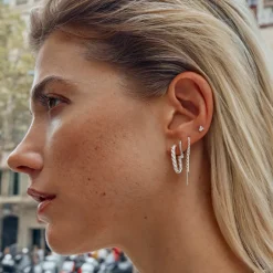Outlet Bar Threader Earrings in Silver Best Selling Gifts | Gifts For Her