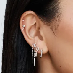 Outlet Bar Threader Earrings in Silver Best Selling Gifts | Gifts For Her