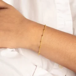 Discount Bauble Chain Bracelet in Gold Under $150 | 18k Fine Gold Plated