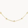 Fashion Bauble Chain Necklace in Gold Under $150 | 18k Fine Gold Plated