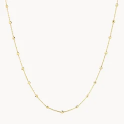 Fashion Bauble Chain Necklace in Gold Under $150 | 18k Fine Gold Plated