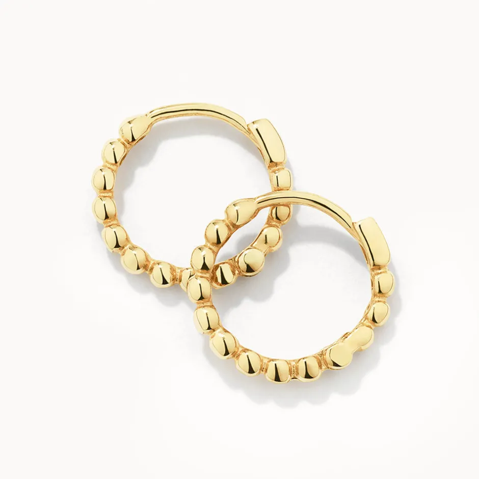Best Beaded Huggies in 10k Gold 10k Gold | Earrings