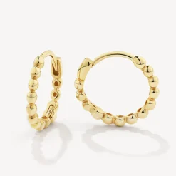 Best Beaded Huggies in 10k Gold 10k Gold | Earrings