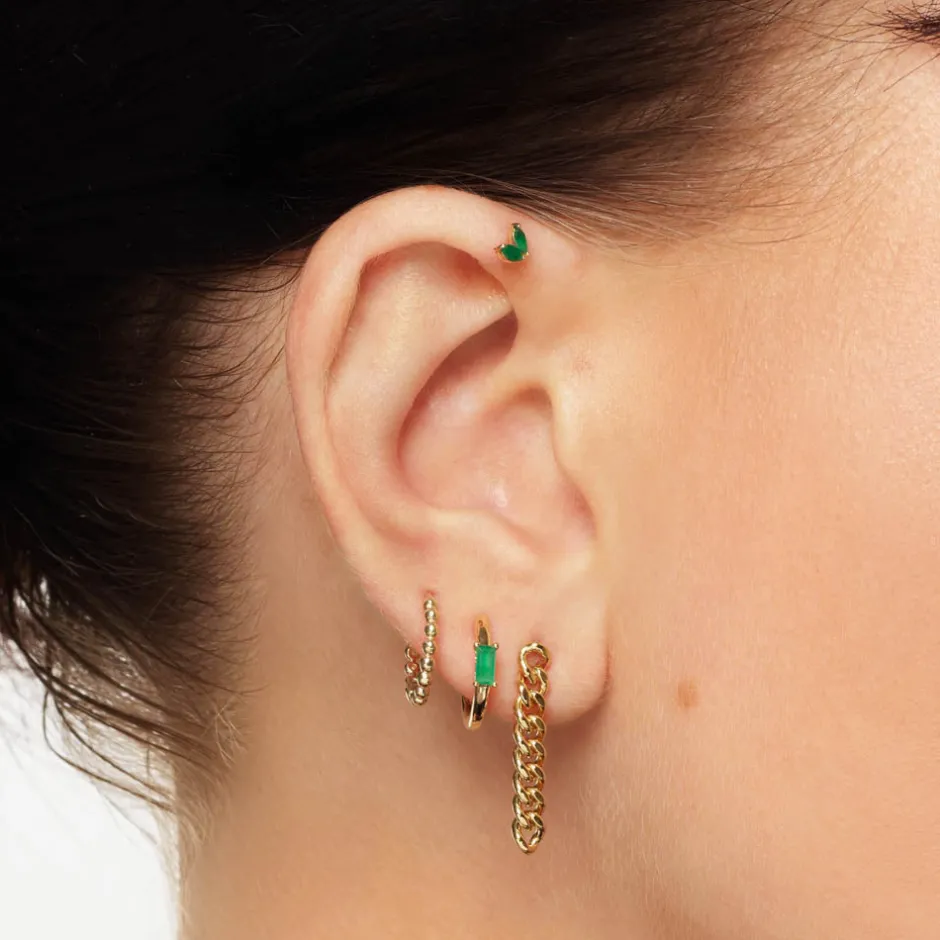 Best Beaded Huggies in 10k Gold 10k Gold | Earrings