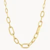 Online Bold Paperclip Chain Necklace in Gold 18k Fine Gold Plated | Necklaces & Pendants