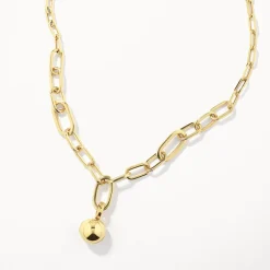 Online Bold Paperclip Chain Necklace in Gold 18k Fine Gold Plated | Necklaces & Pendants