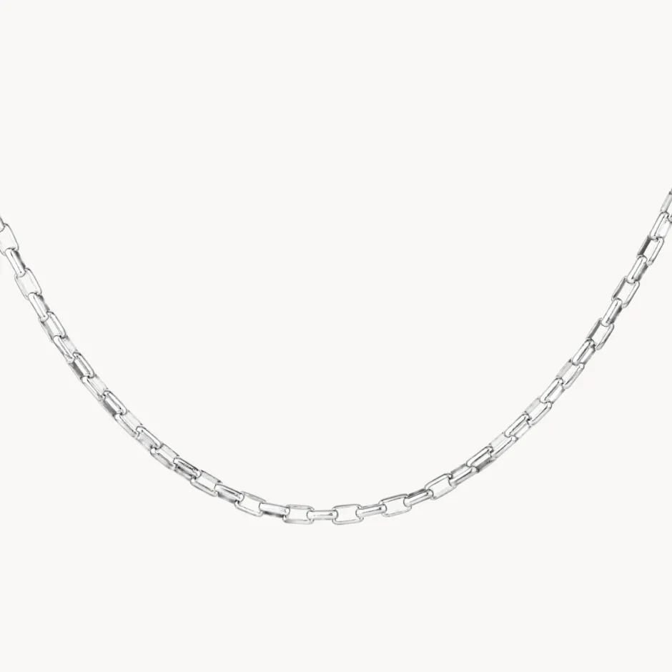 Hot Box Paperclip Chain Necklace in Silver 925 Sterling Silver | Necklaces & Pendants