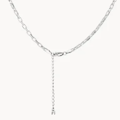Hot Box Paperclip Chain Necklace in Silver 925 Sterling Silver | Necklaces & Pendants