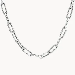 Hot Boyfriend Paperclip Chain Necklace in Silver Gifts For Him | Best Friend Gifts