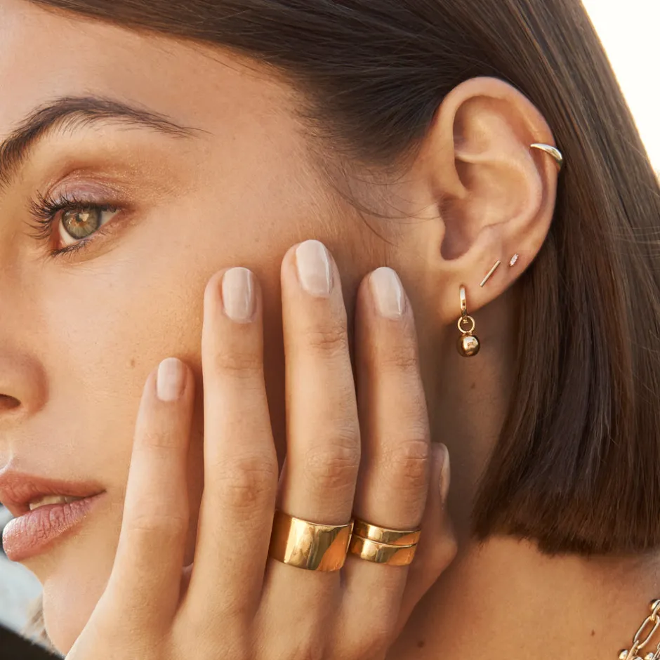 Fashion Boyfriend Stacker Ring in Gold Gifts For Him | Family Gifts