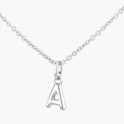 Fashion Bubble Letter Necklace in Silver Best Selling Gifts | Letter Jewellery