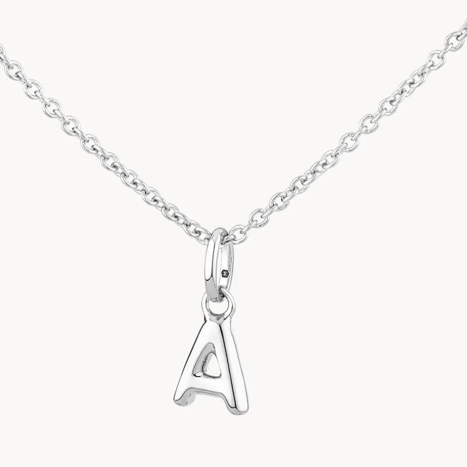 Fashion Bubble Letter Necklace in Silver Best Selling Gifts | Letter Jewellery