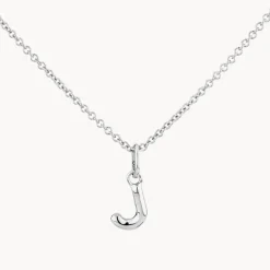 Fashion Bubble Letter Necklace in Silver Best Selling Gifts | Letter Jewellery