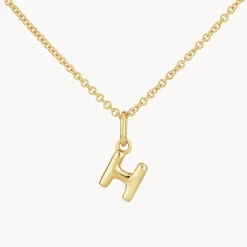 Outlet Bubble Letter Necklace in Gold Best Selling Gifts | Letter Jewellery