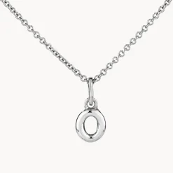 Fashion Bubble Letter Necklace in Silver Best Selling Gifts | Letter Jewellery