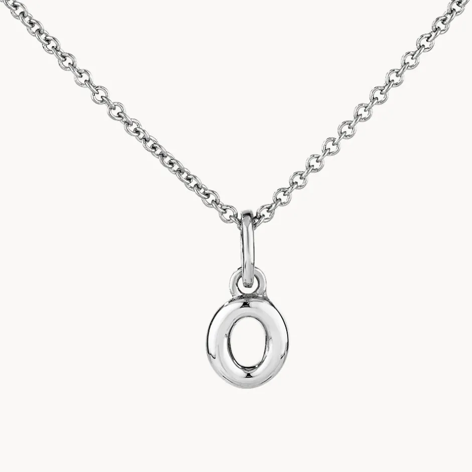 Fashion Bubble Letter Necklace in Silver Best Selling Gifts | Letter Jewellery