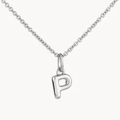 Fashion Bubble Letter Necklace in Silver Best Selling Gifts | Letter Jewellery