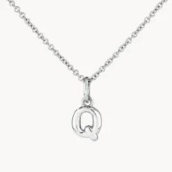 Fashion Bubble Letter Necklace in Silver Best Selling Gifts | Letter Jewellery