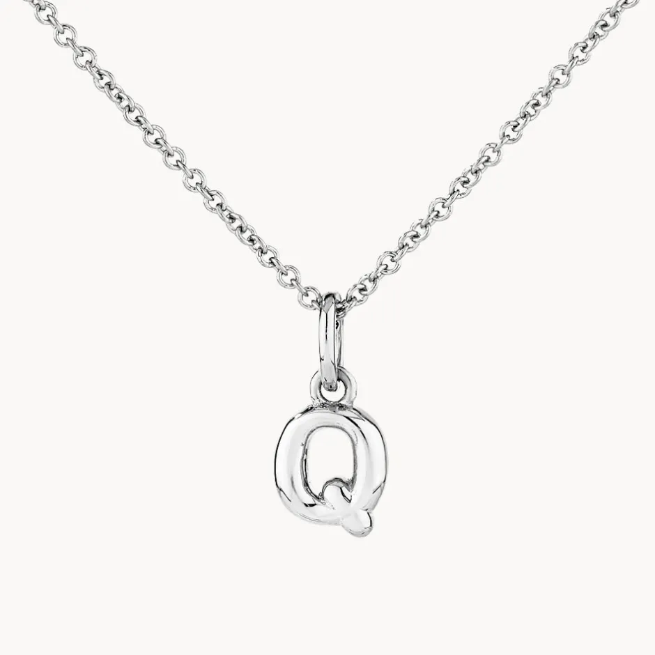 Fashion Bubble Letter Necklace in Silver Best Selling Gifts | Letter Jewellery