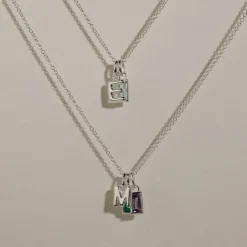 Fashion Bubble Letter Necklace in Silver Best Selling Gifts | Letter Jewellery