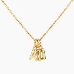 Outlet Bubble Letter Necklace in Gold Best Selling Gifts | Letter Jewellery
