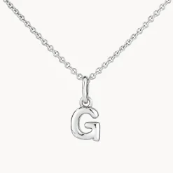 Fashion Bubble Letter Necklace in Silver Best Selling Gifts | Letter Jewellery