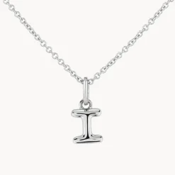 Fashion Bubble Letter Necklace in Silver Best Selling Gifts | Letter Jewellery
