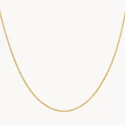 Hot Cable Knit Chain Necklace in Gold Gifts For Him | 18k Fine Gold Plated