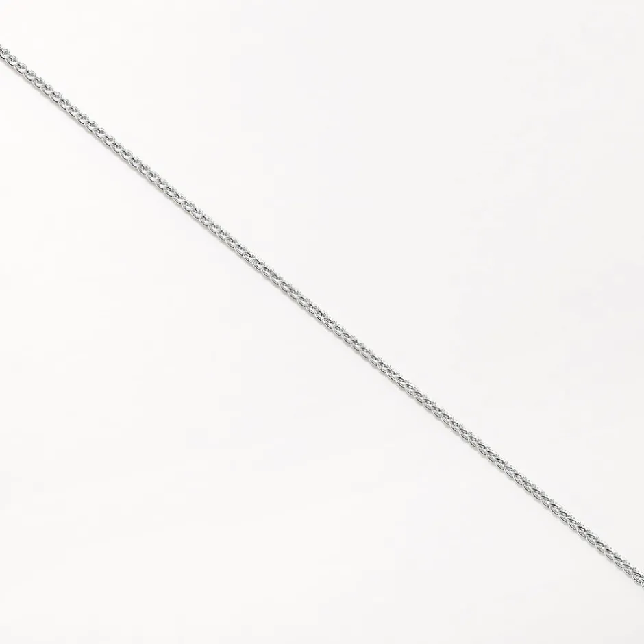Sale Cable Knit Chain Necklace in Silver Gifts For Him | Family Gifts