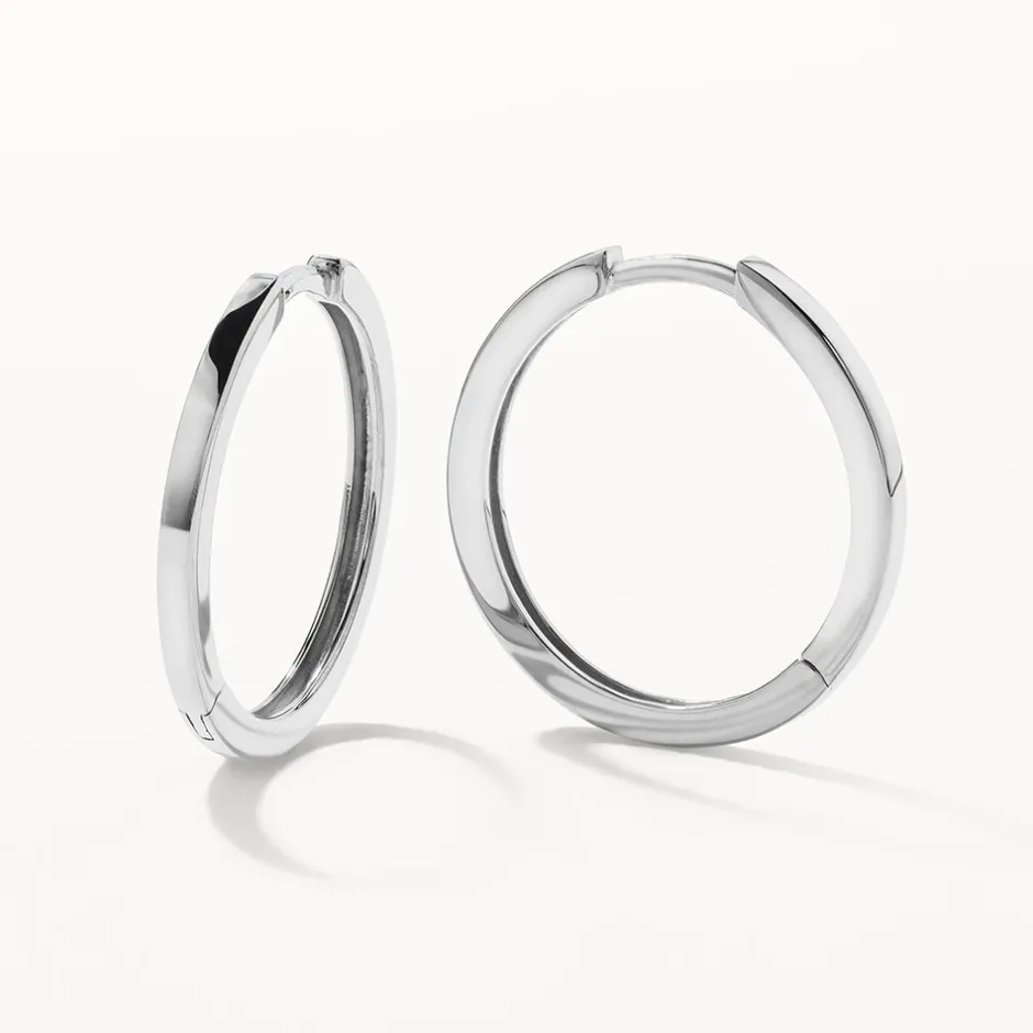 Hot Charm Hoop Earrings in Silver Gifts For Her | 925 Sterling Silver