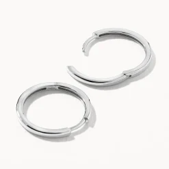 Hot Charm Hoop Earrings in Silver Gifts For Her | 925 Sterling Silver