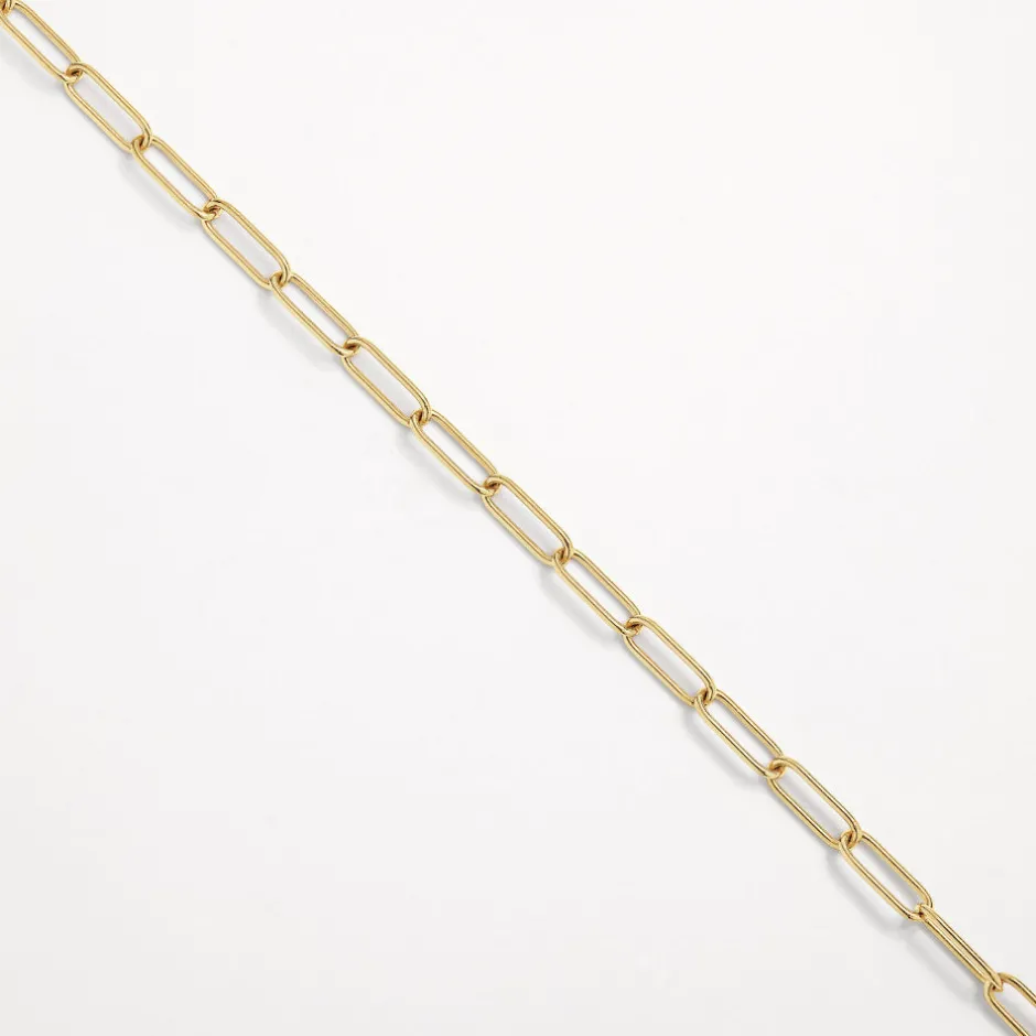 Sale Charm Paperclip Chain Necklace in Gold 18k Fine Gold Plated | Necklaces & Pendants