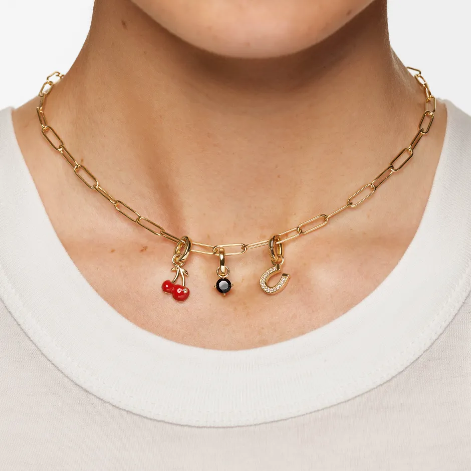 Best Cherry Charm Pendant in Gold 18k Fine Gold Plated | Personalisation