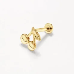Sale Cherry Helix Single Stud in 10k Gold Earrings | Studs