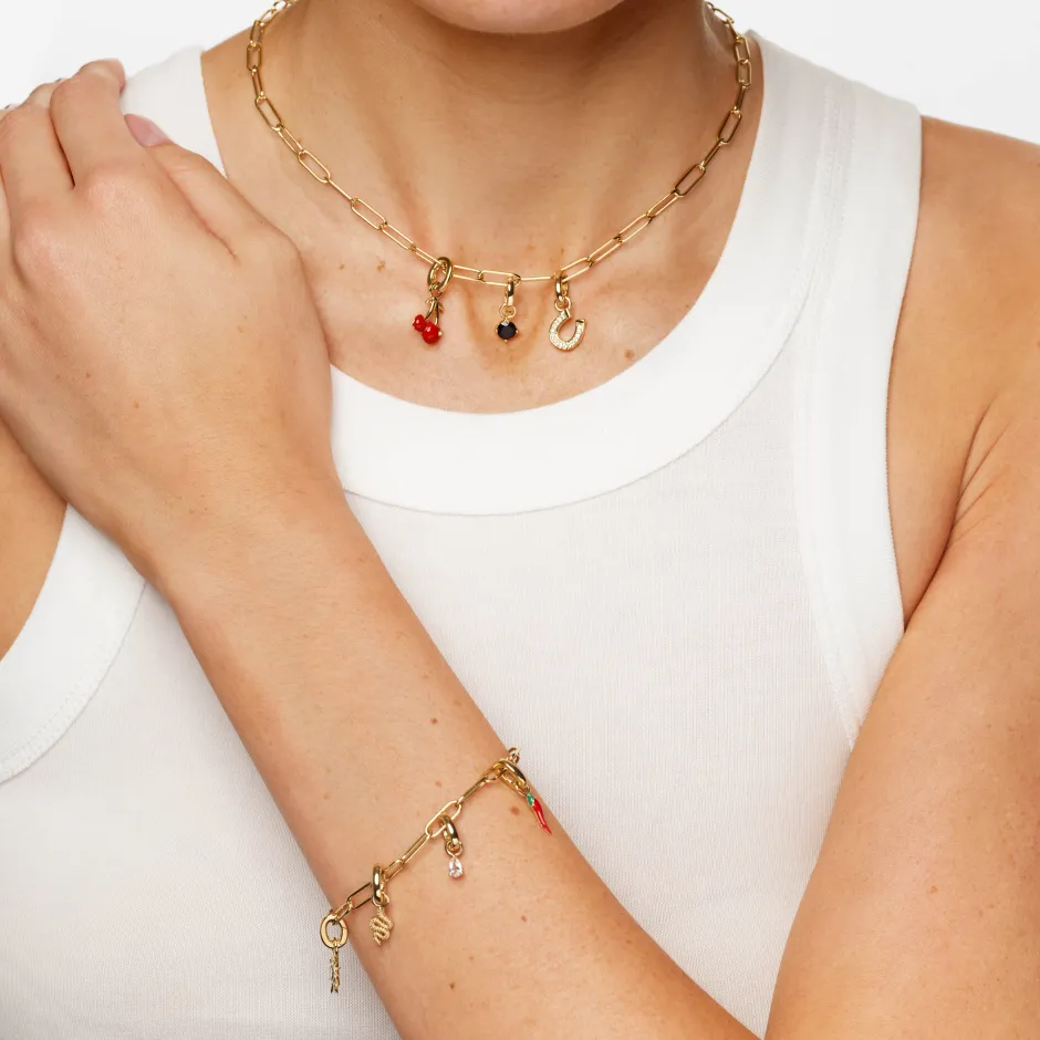 Discount Chilli Charm Pendant in Gold 18k Fine Gold Plated | Personalisation