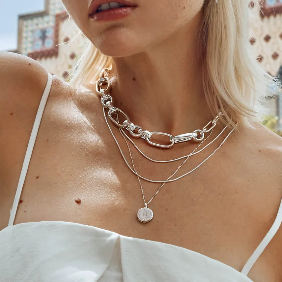 Fashion Chunky Paperclip Chain Necklace in Silver 925 Sterling Silver | Necklaces & Pendants