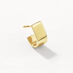 Discount Chunky U Shape Huggies in Gold 18k Fine Gold Plated | Earrings