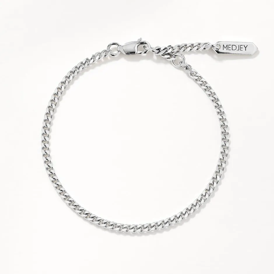 Sale Classic Curb Chain Bracelet in Silver 925 Sterling Silver | Bracelets & Bangles